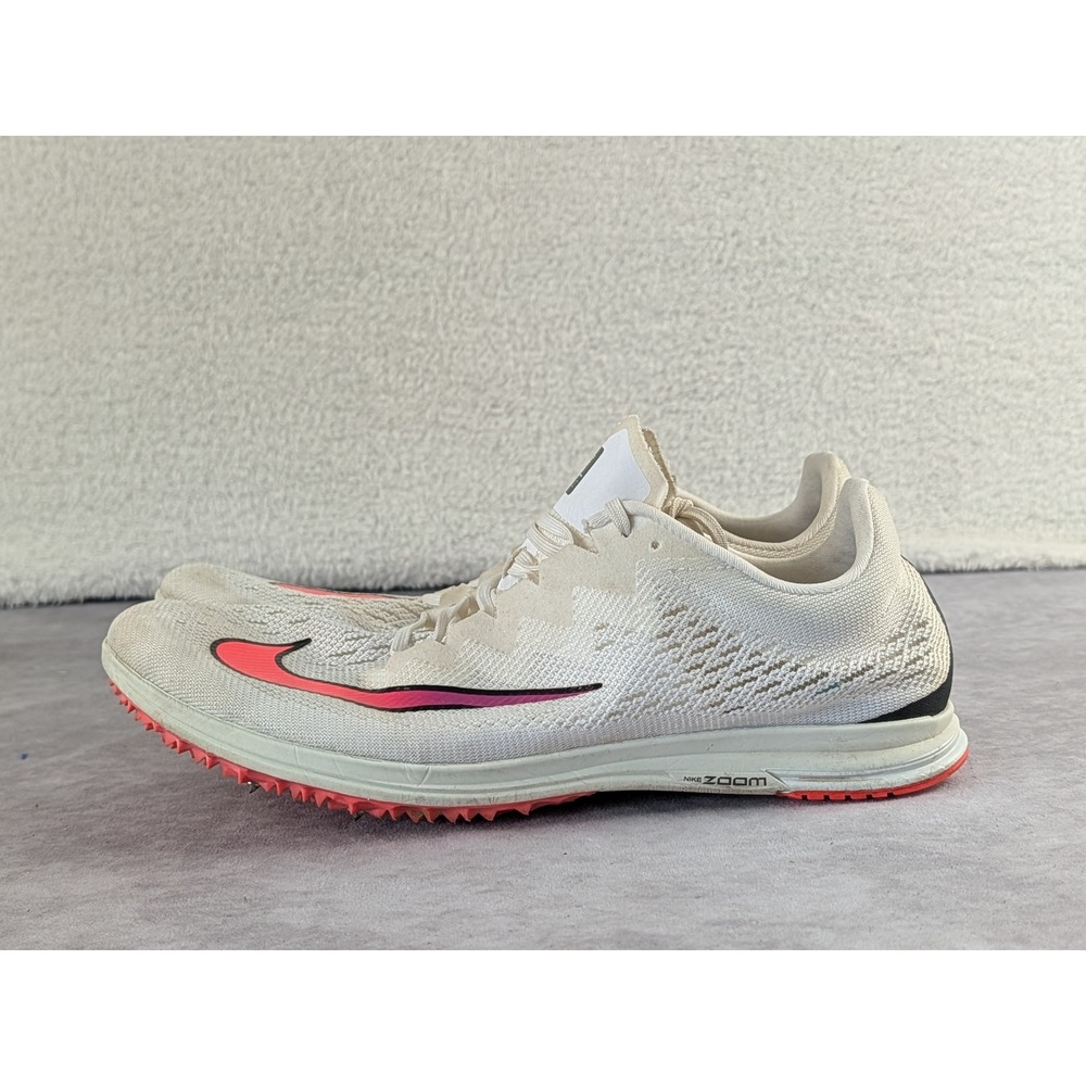Nike Zoom Streak LT 4 Cross Country Spikes Mens 10.5 White Pink AQ3610-100